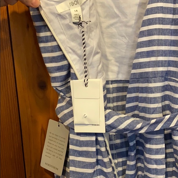 1901 jumpsuit in blue and white NWT - Picture 6 of 15
